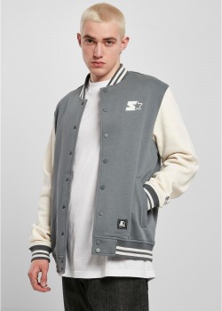 Мъжко колежанско яке в сиво Starter College Fleece Jacket Мъжко колежанско яке в сиво Starter College Fleece Jacket