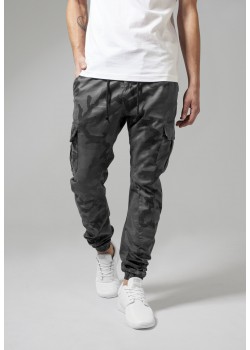 Мъжки камуфлажен карго панталон Urban Classics grey camo
