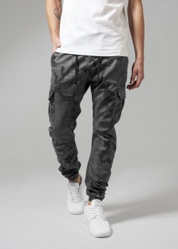 Мъжки камуфлажен карго панталон Urban Classics grey camo