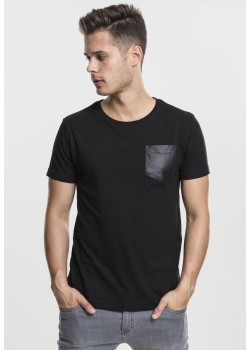 Мъжка тениска Urban Classics blk/blk с джоб