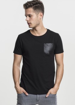 Мъжка тениска Urban Classics blk/blk с джоб