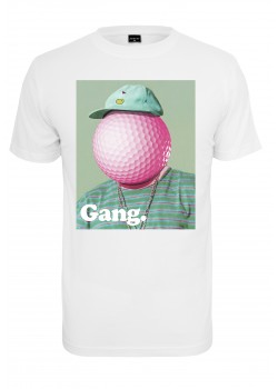 Мъжка тениска в бял цвят Mister Tee Golf Gang Tee white 