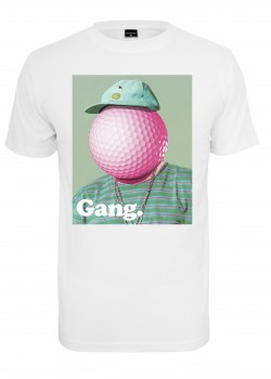 Мъжка тениска в бял цвят Mister Tee Golf Gang Tee white 