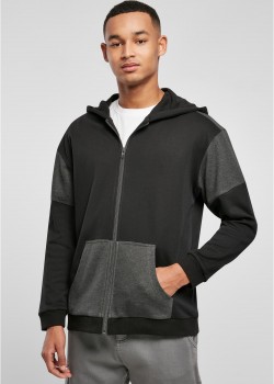 Мъжки суичър с цип в черен цвят Urban Classics Zip Hoody