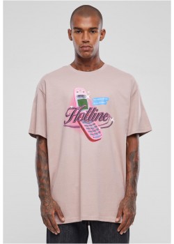 Мъжка тениска в розов цвят Mister Tee Hotline Oversize
