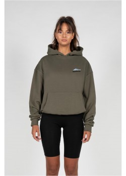 Ladies Wave V.1 x Heavy Oversized Hoody olive L