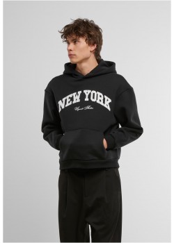 New York Collage Fluffy Hoody black XXL