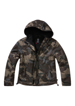 Дамско яке в тъмен камуфлаж Darkcamo