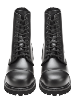 Черни кубинки естествена кожа Brandit Phantom 10 Eyelet