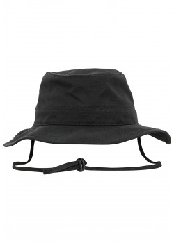 Шапка идиотка с връзка в черен цвят Angler Hat 