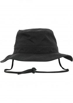 Шапка идиотка с връзка в черен цвят Angler Hat 