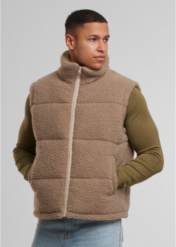 Грейка Basic Teddy Puffer Vest darktaupe XXL