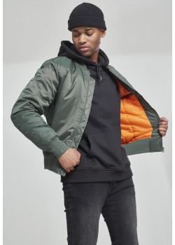 Мъжко яке тип бомбър Urban Classics olive в цвят маслина