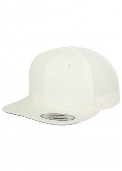 Шапка с козирка в бяло Classic Snapback 