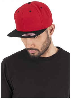 Шапка с козирка в червено Mister Tee Classic Snapback 2-Tone 