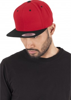 Шапка с козирка в червено Mister Tee Classic Snapback 2-Tone 