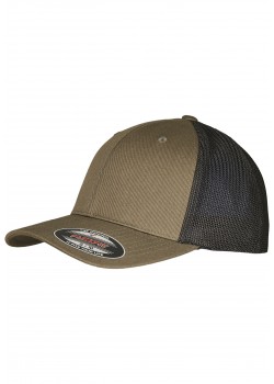 Шапка с козирка в масленозен цвят Flexfit Trucker Recycled Mesh