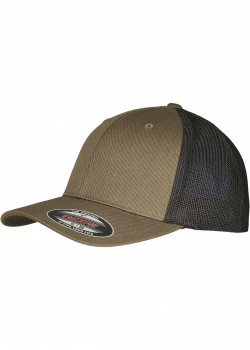 Шапка с козирка в масленозен цвят Flexfit Trucker Recycled Mesh