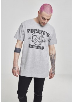 Мъжка сива тениска Merchcode Popeye Barber Shop