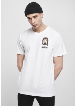Мъжка тениска Mister Tee Saucin в бял цвят