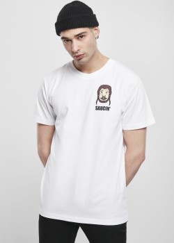 Мъжка тениска Mister Tee Saucin в бял цвят
