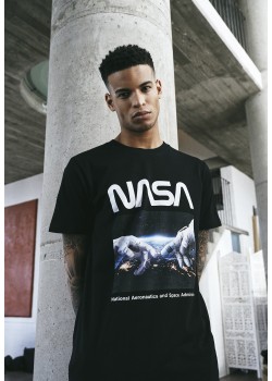 Мъжка черна тениска Mister Tee NASA Astronaut Hands