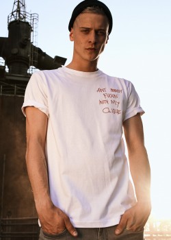 Мъжка тениска Mister Tee Clique в бял цвят