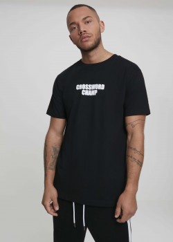 Мъжка тениска Mister Tee Crossword Champw в черен цвят
