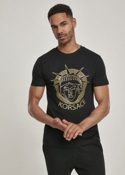 Мъжка тениска Mister Tee Korsace в черен цвят