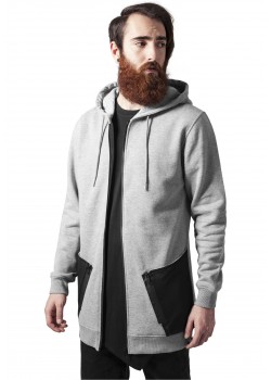 Мъжки сив суичър с цип Urban Classics