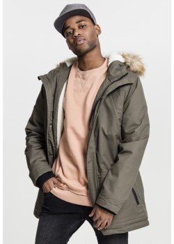 Мъжко зимно яке Urban Classics цвят маслина