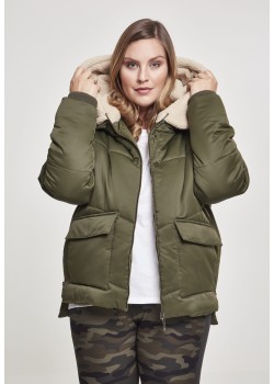 Дамско късо яке Urban Classics darkolivedarksand