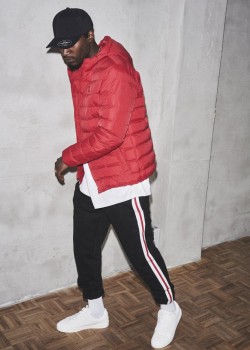 Мъжко спортно долнище Urban Classics blkwhtfirered