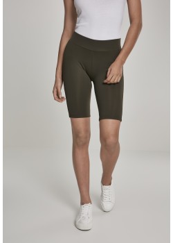 Дамски къс клин Urban Classics в цвят маслина