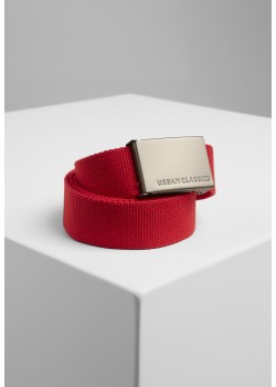 Колан в червен цвят Urban Classics Canvas 
