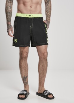 Мъжки бански в черно Urban Classics Logo