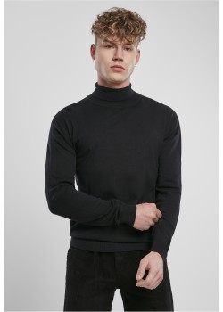 Мъжко поло в черен цвят Urban Classics Basic Turtleneck Sweater 