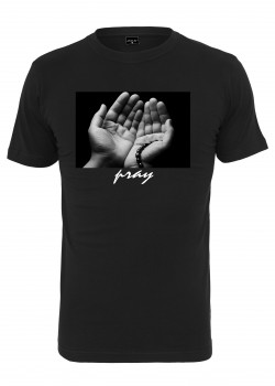Мъжка тениска в черен цвят Mister Tee Pray 3.0 Tee black 