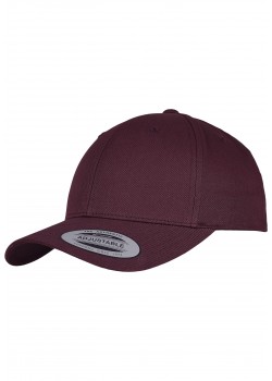 Шапка с козирка в тъмно червено Urban Classics Curved Classic Snapback maroon one size