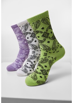 Комплект от три чифта чорапи Urban Classics Bandana Pattern Socks