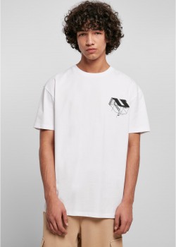 Мъжка тениска в бял цвят Urban Classics Constructed