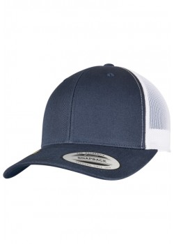 Шапка с козирка в синьо-бял цвят FLEXFIT YP CLASSICS от рециклиран материал