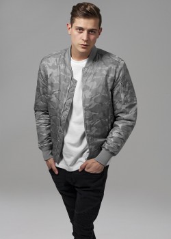 Мъжко яке тип бомбър Urban Classics stone в камуфлаж