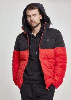 Мъжко зимно яке Urban Classics 2 Tone fireredblk