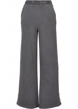 Дамски спортен панталон с широки крачоли в цвят графит Urban Classics Terry Pants
