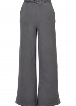 Дамски спортен панталон с широки крачоли в цвят графит Urban Classics Terry Pants