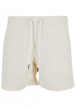 Мъжки плувни шорти в цвят екрю Urban Classics Block Swim Shorts