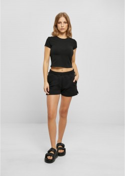 Дамски къси панталони в черен цвят Urban Classics Terry Shorts