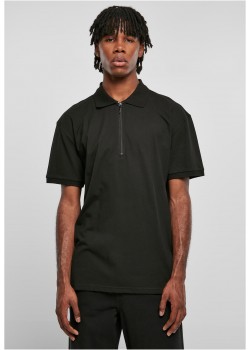 Мъжка тениска с яка в черен цвят Urban Classics 