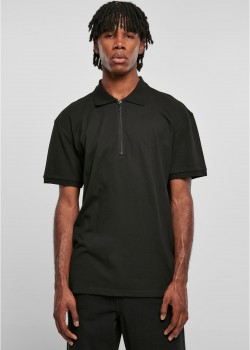 Мъжка тениска с яка в черен цвят Urban Classics 